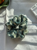 Statement Scrunchie | Green Flannel
