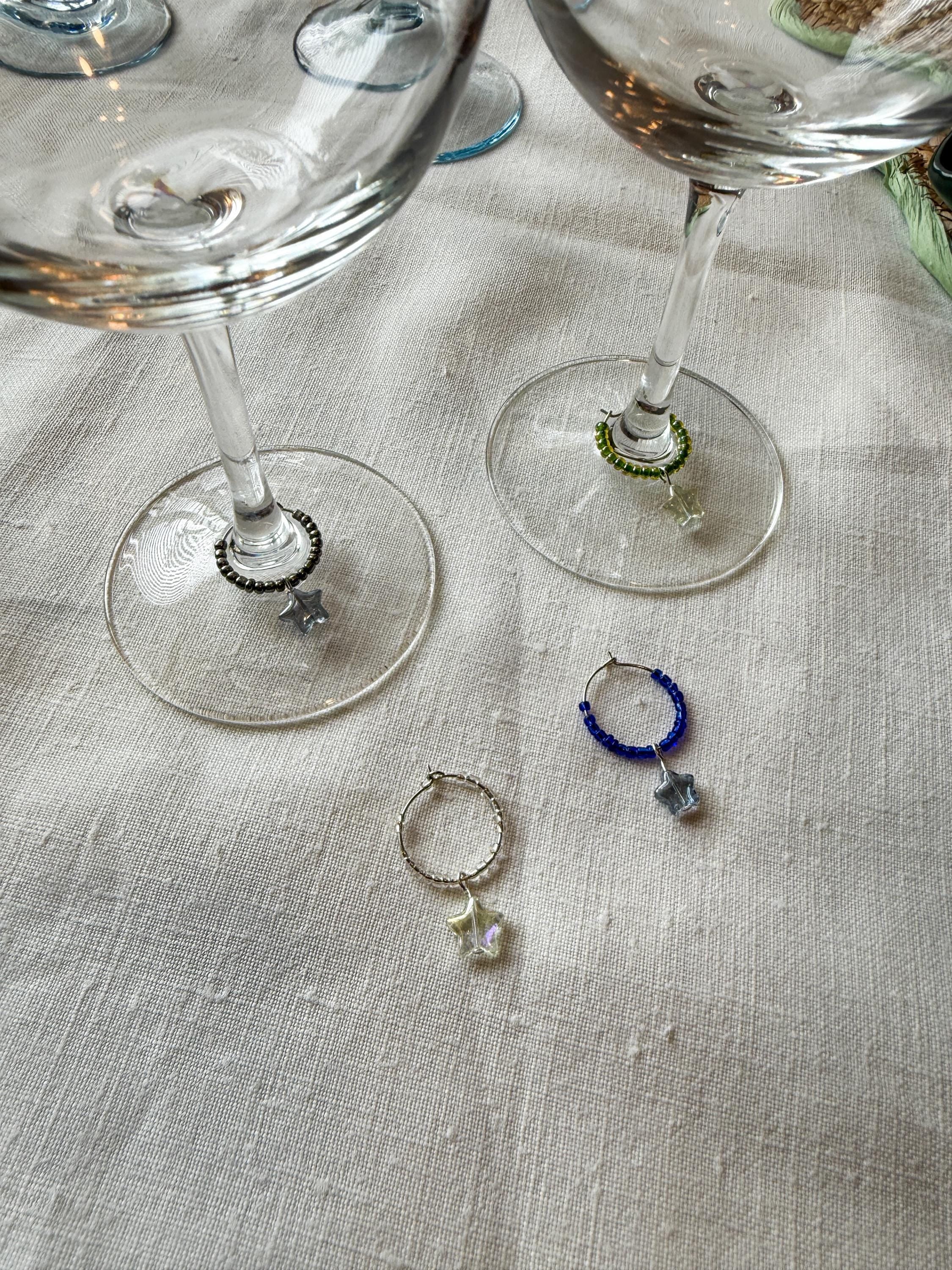 Wine Glass Charms | Star Charms 01