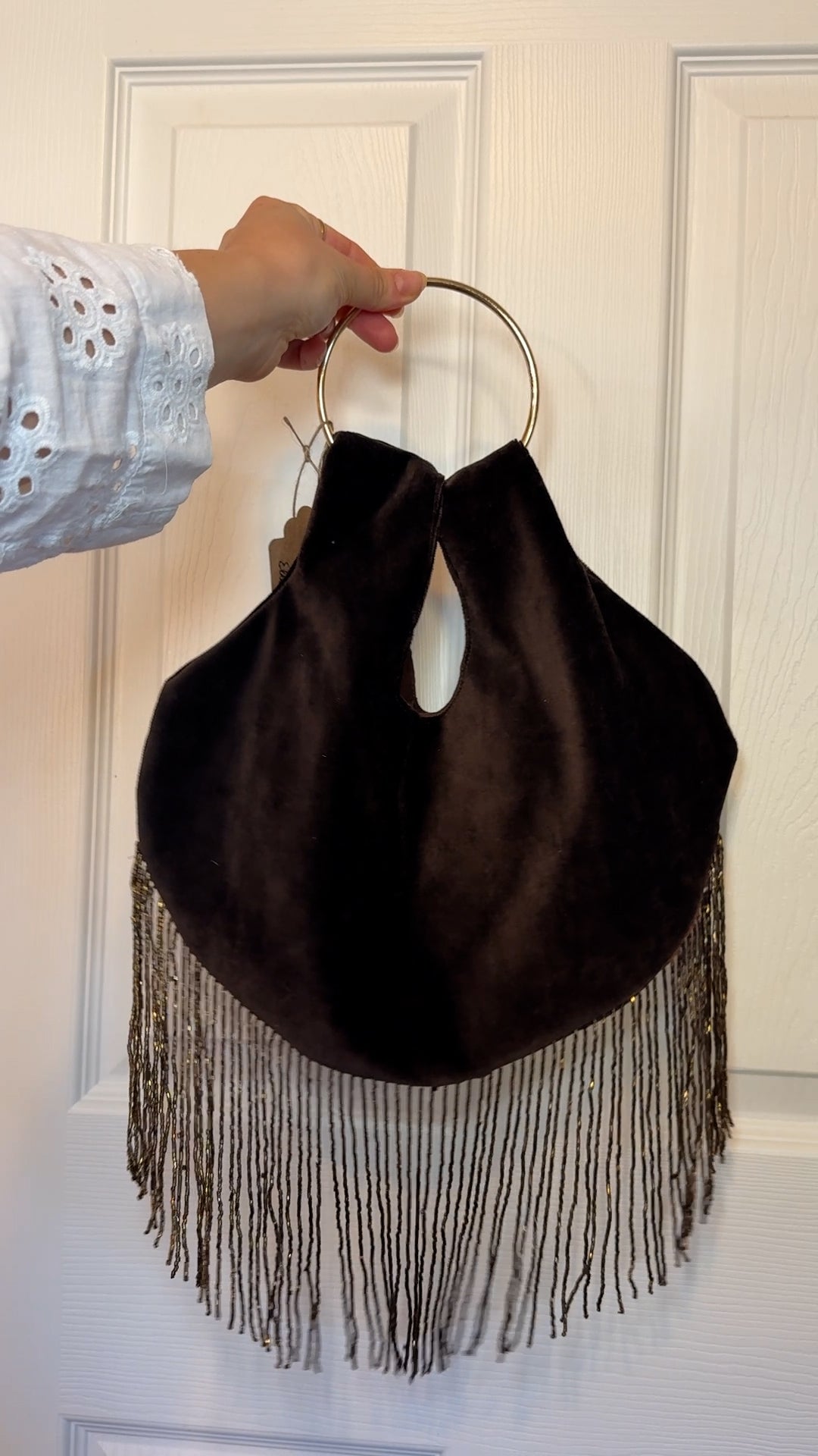 Chocolate Velvet | Hooped Bag