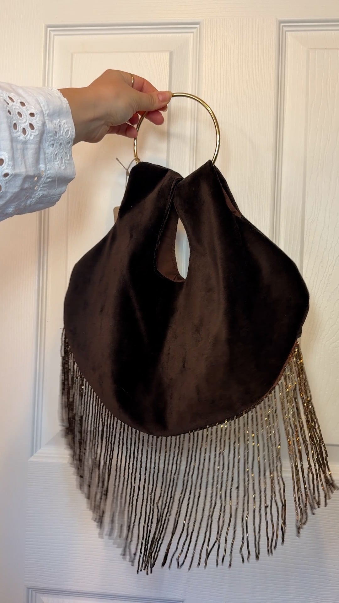 Chocolate Velvet | Hooped Bag