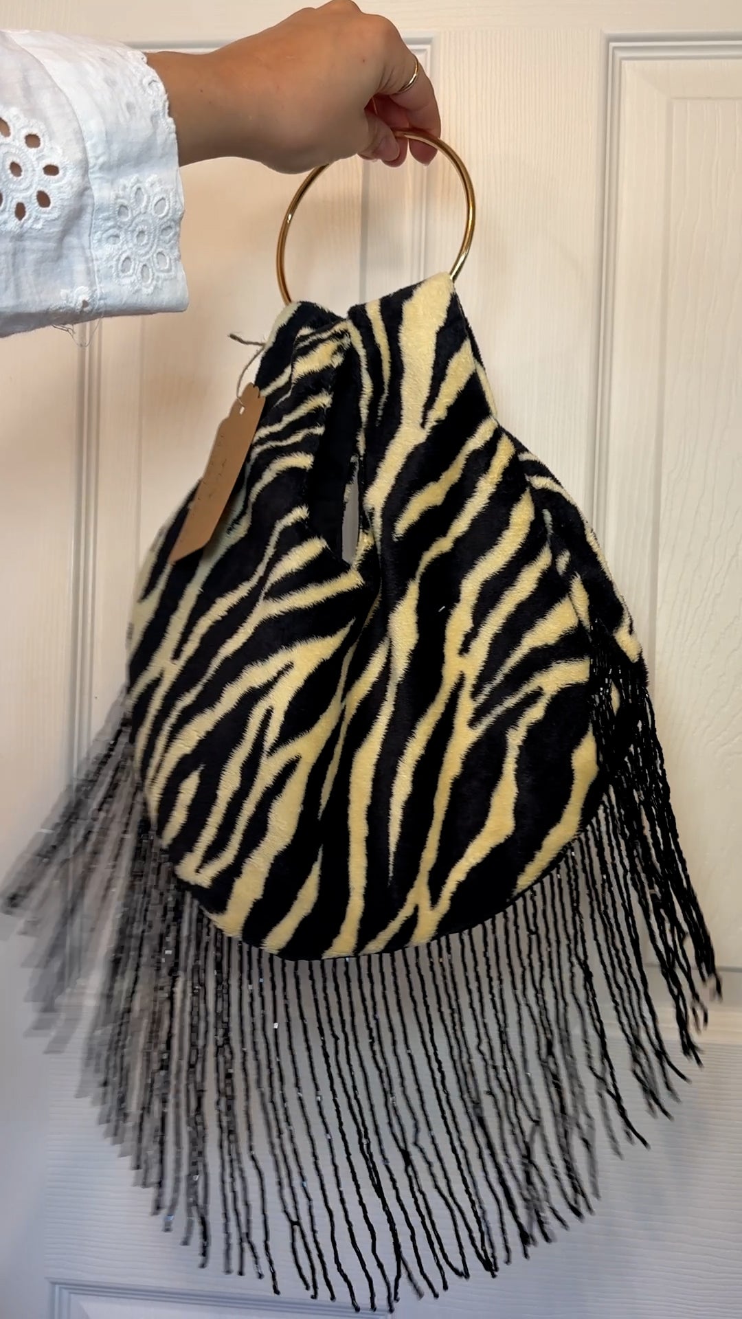 Zebra Girl 02 | Hooped Bag
