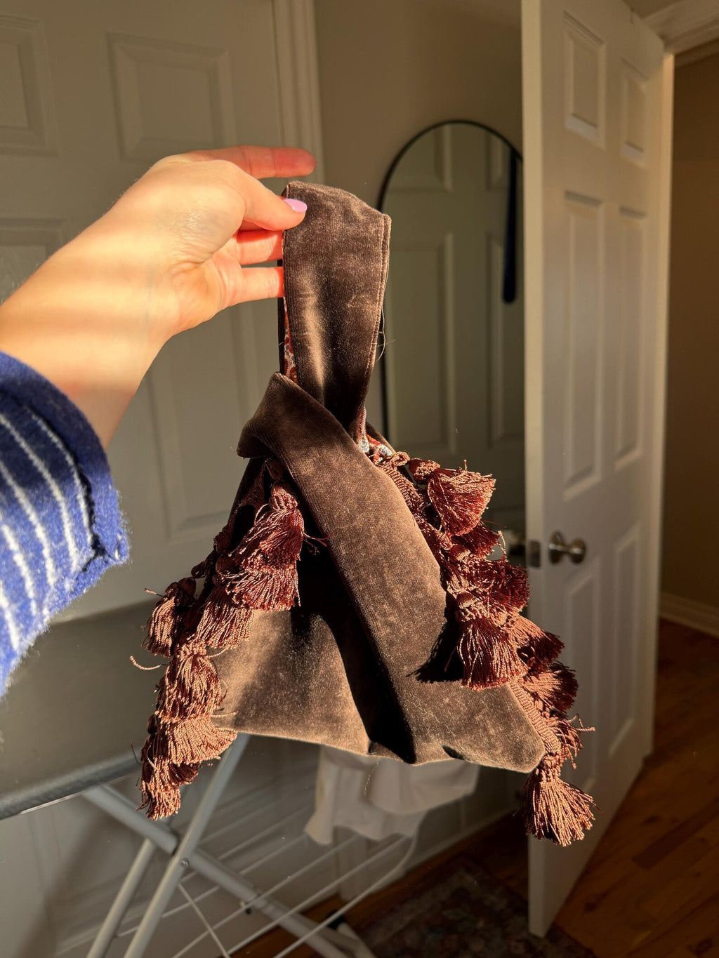 Velvet Paisley | Knot Bag