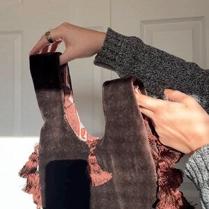 Velvet Paisley | Knot Bag